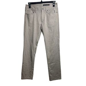 J. Hilburn Light Brown Heathered Cotton Stretch Pants Sz. 33